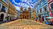 Casas de colores en el casco histórico de Salvador