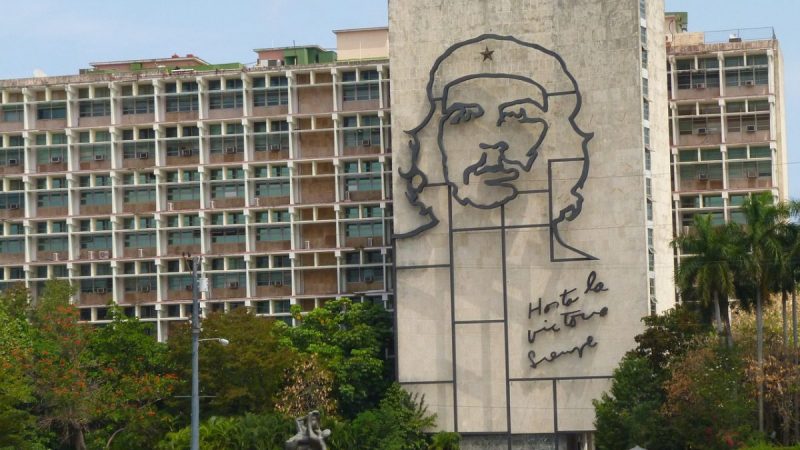 Figura del Ché Guevara en Ls Habana