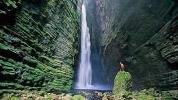 Cachoeira en la Cahapada Diamantina