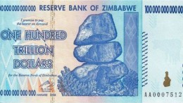 100 trillion dollars Zimbabwe