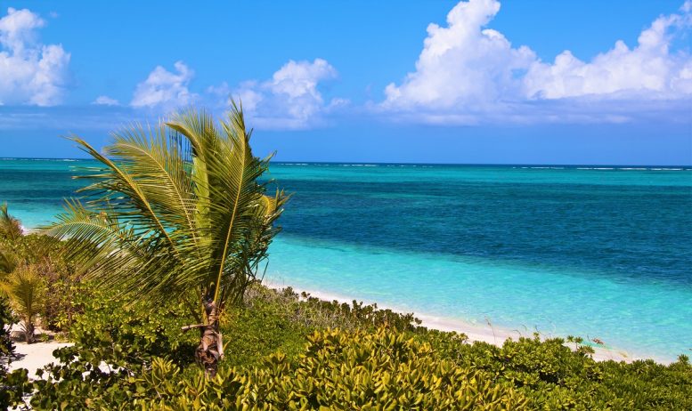 Playa exótica de las islas Turcas y Caicos