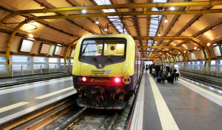 Tren Leonardo Express en Roma