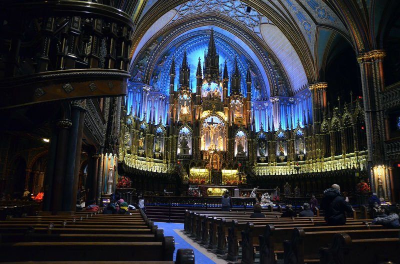Catedral de Montreal en Canadá