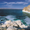 Formaciones de sal en el Mar Muerto