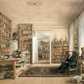 Alexander von Humboldt en su biblioteca