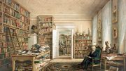 Alexander von Humboldt en su biblioteca