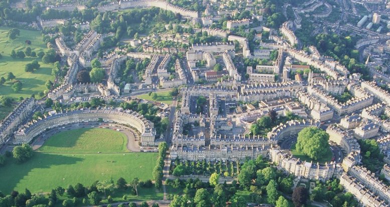 Vista aérea de Bath