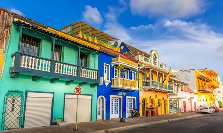 Casas coloridas en Getsemani