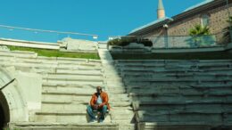En las gradas del Estadio Romano de Plovdiv