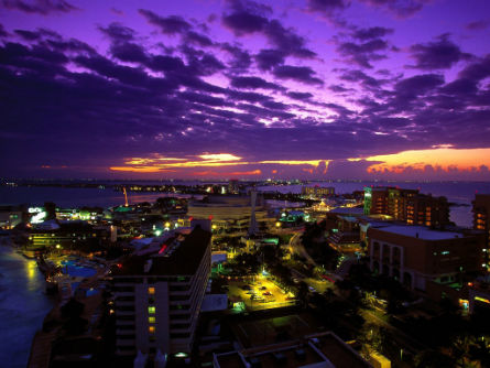 Atardecer en Cancún