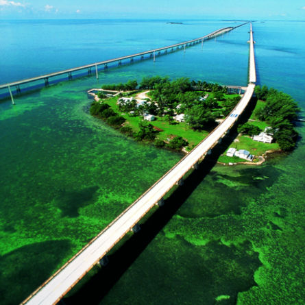 Autovía sobre el mar en Florida