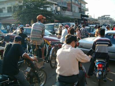 Forma de conducir en Camboya