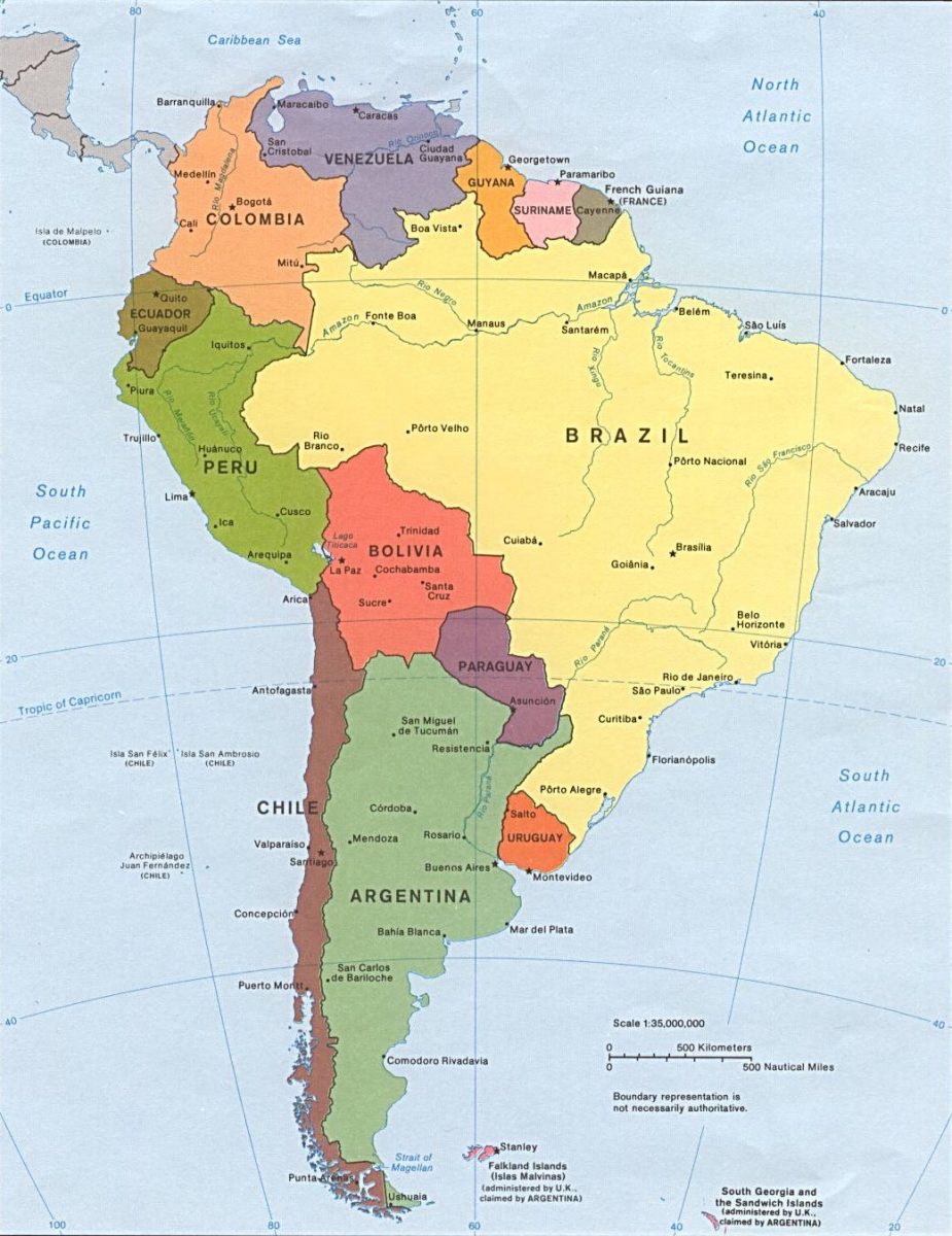El continente americano desde Norte, Centro y América del Sur | Está en
