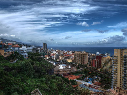 Edificios en el Puerto de la Cruz