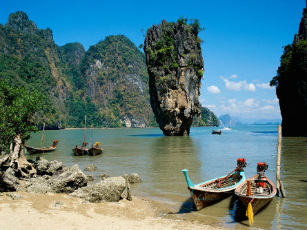 Playa paradisíaca de la exótica isla de Phuket