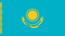 bandera de kazajistan