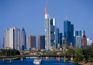 Vista panorámica de Frankfurt, Alemania