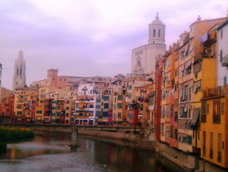 Panorámica de Gerona, España