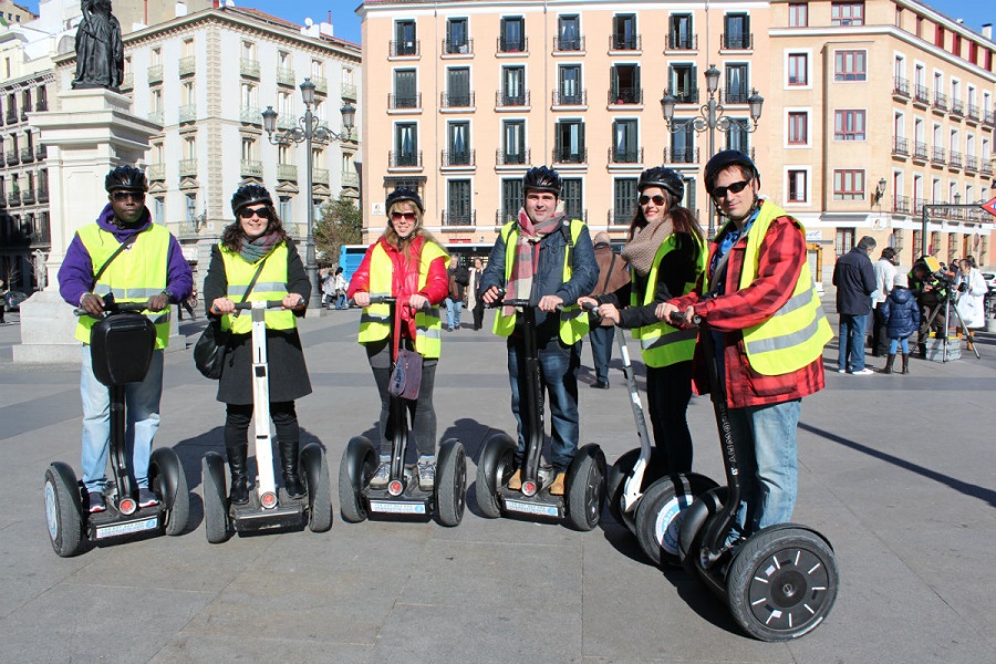 Segway trip y blogueros de Madrid