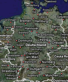 mapa de alemania