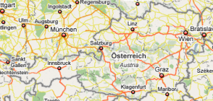 Mapa de Austria