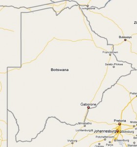 botswana mapa