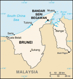 brunei mapa