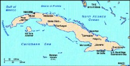 Mapa de Cuba