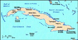 Mapa de Cuba