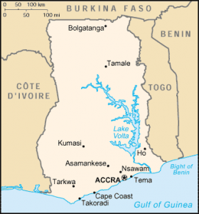 ghana mapa