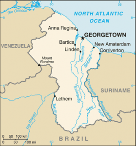 guyana mapa