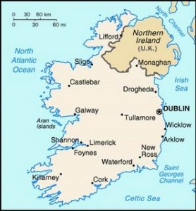 irlanda mapa