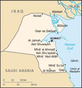 kuwait mapa