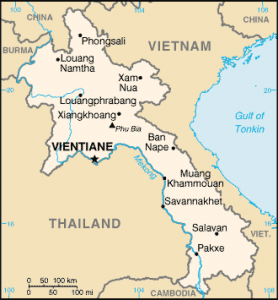 laos mapa