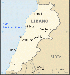 libano mapa