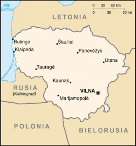 lituania mapa