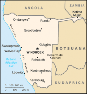 namibia mapa