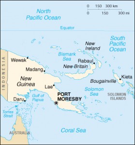 papua nueva guinea mapa