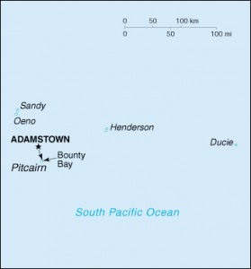 islas pitcairn mapa