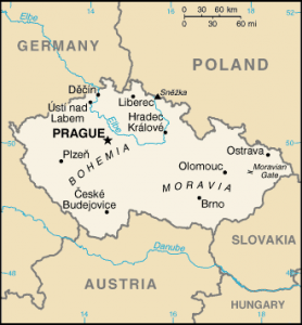 republica checa mapa