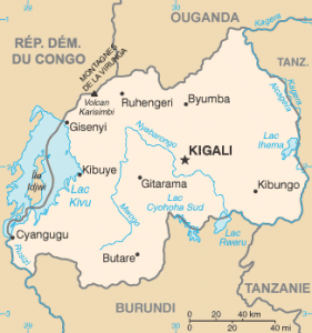 rwanda mapa