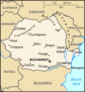 rumania mapa