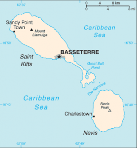 st kitts and nevis mapa