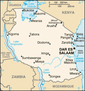 tanzania mapa