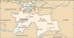tayikistán mapa