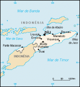 timor oriental mapa