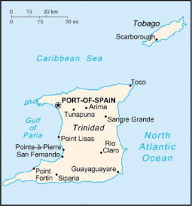 trinidad y tobago mapa