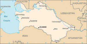 turkmenistán mapa