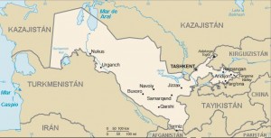 uzbekistán mapa