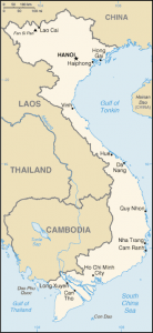 vietnam mapa